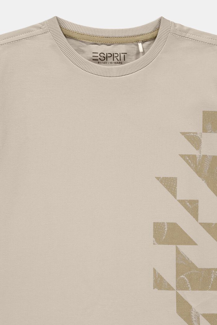 T-shirt à imprimé graphique, 100 % coton, SILVER, detail image number 2