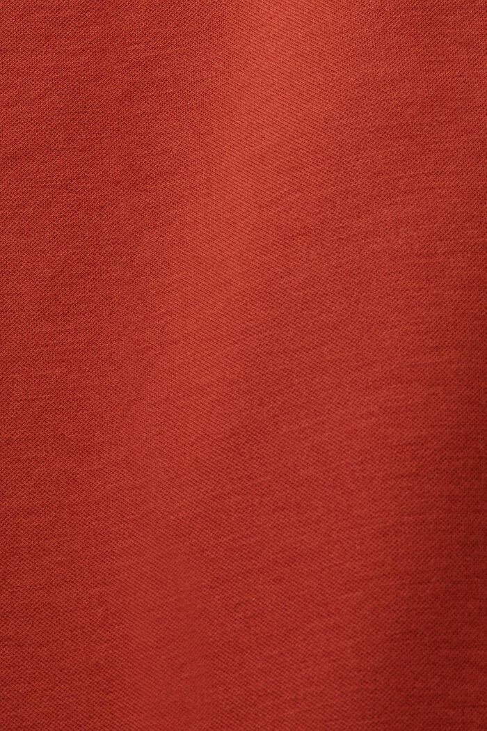 Pantalon de coupe raccourcie en jersey punto, RUST BROWN, detail image number 6