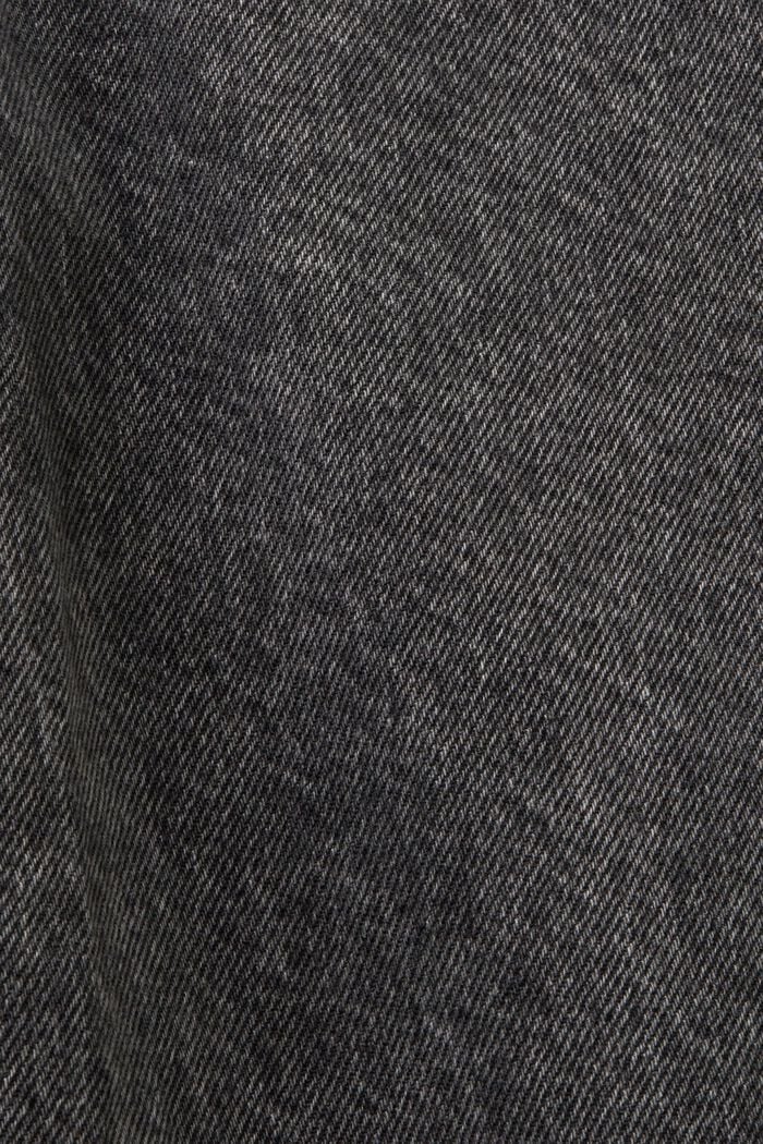 Retro jeans met hoge taille en wijde pijpen, GREY DARK WASHED, detail image number 6