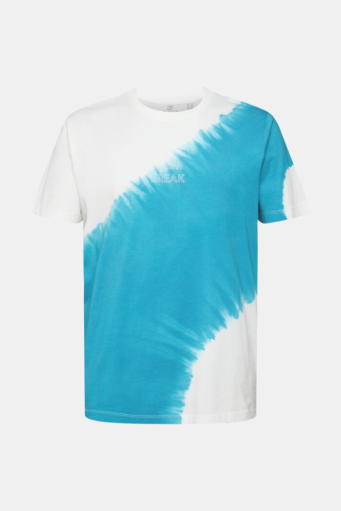 T-shirt en jersey animé d´une teinture batik, TEAL BLUE, detail image number 6
