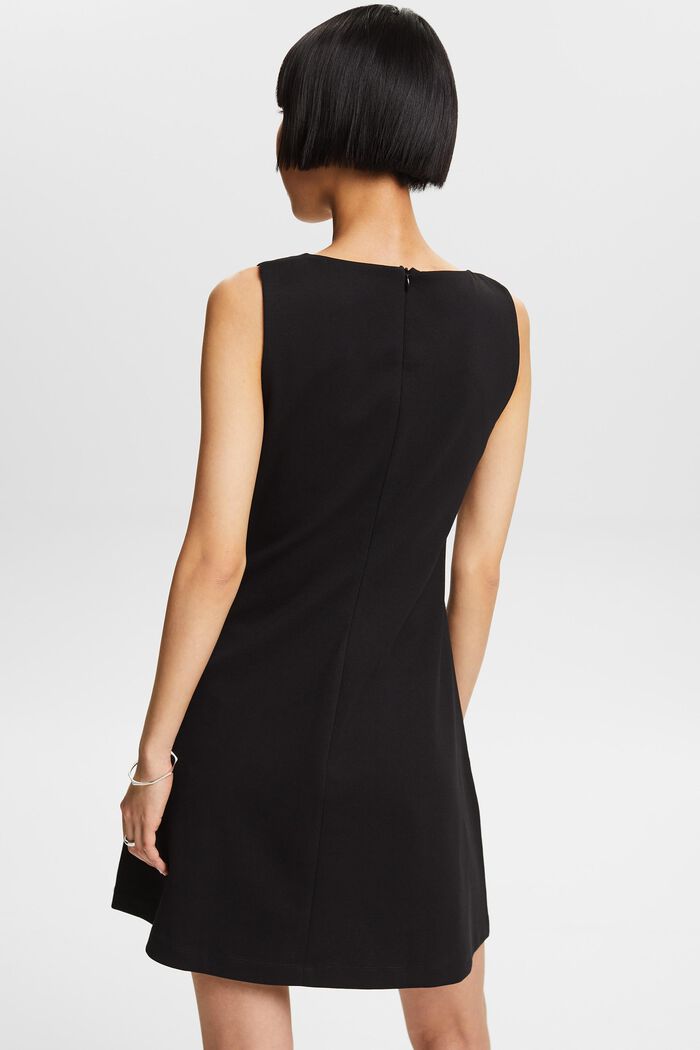 Mouwloze punto mini-jurk, BLACK, detail image number 2