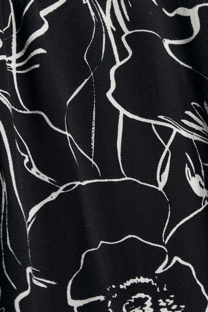 Midi-jurk met print en LENZING™ ECOVERO™, BLACK, detail image number 4