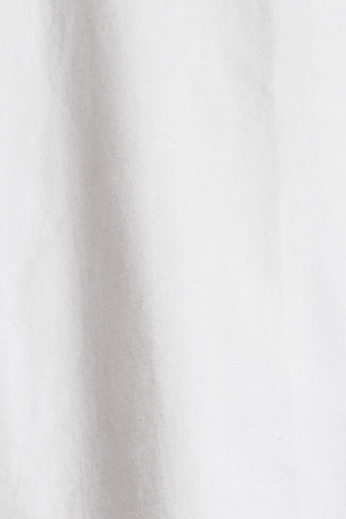 Oversized blouse van een linnenmix, WHITE, detail image number 1
