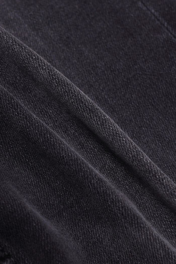 Slim fit-jeans met middelhoge taille, BLACK DARK WASHED, detail image number 5