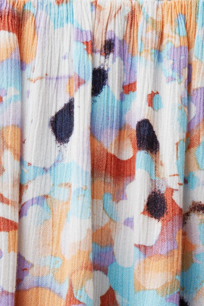 Mini-jupe texturée à fleurs, PURPLE, detail image number 6