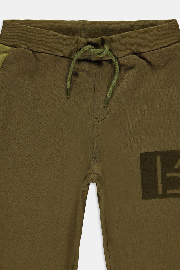 Pantalon de jogging, 100 % coton, OLIVE, detail image number 2