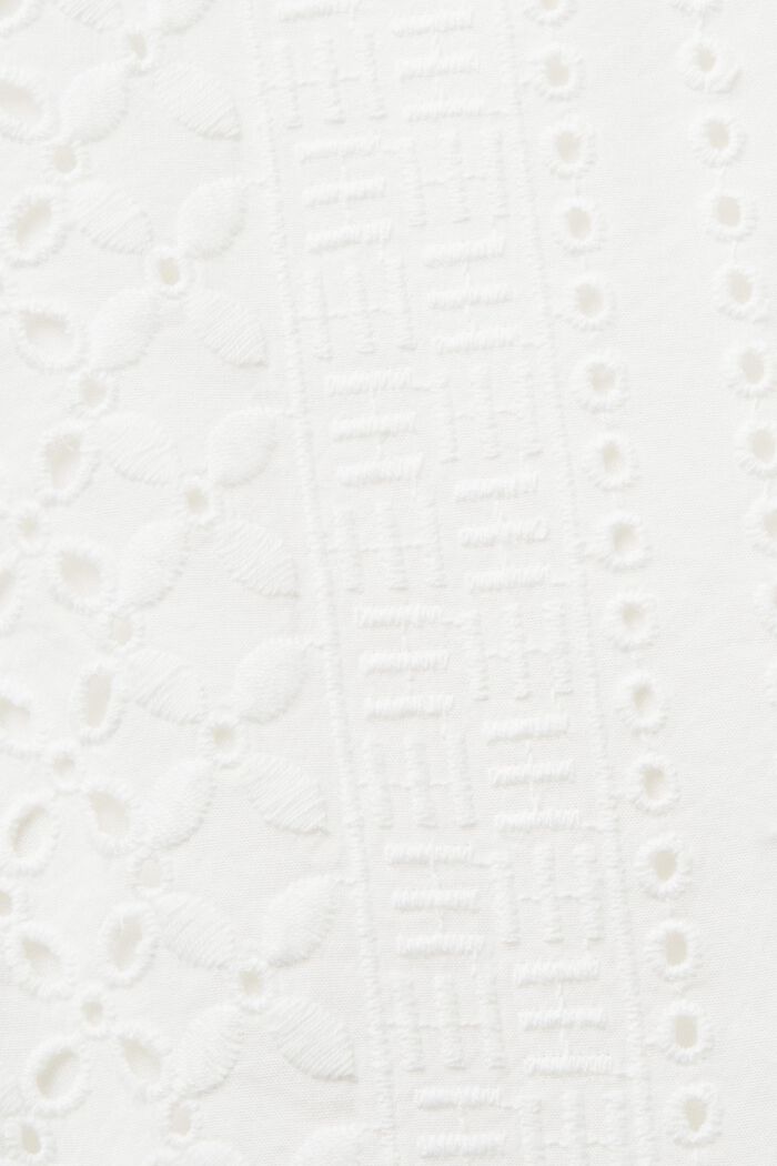Crop top met borduursels, LENZING™ ECOVERO™, WHITE, detail image number 4