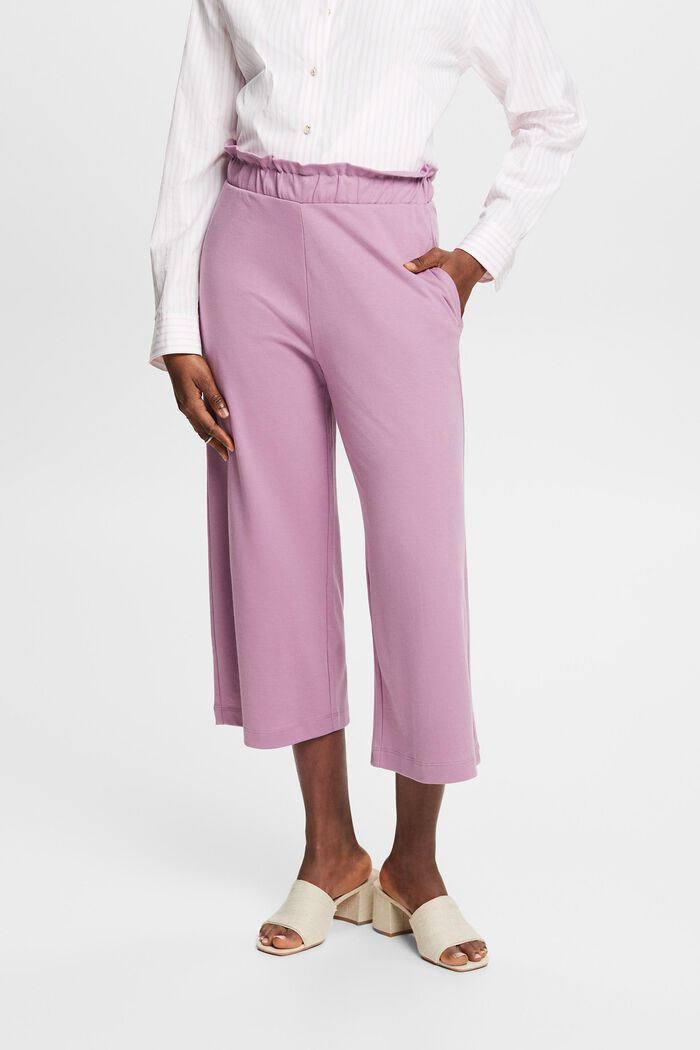 Cropped culotte, MAUVE, detail image number 0