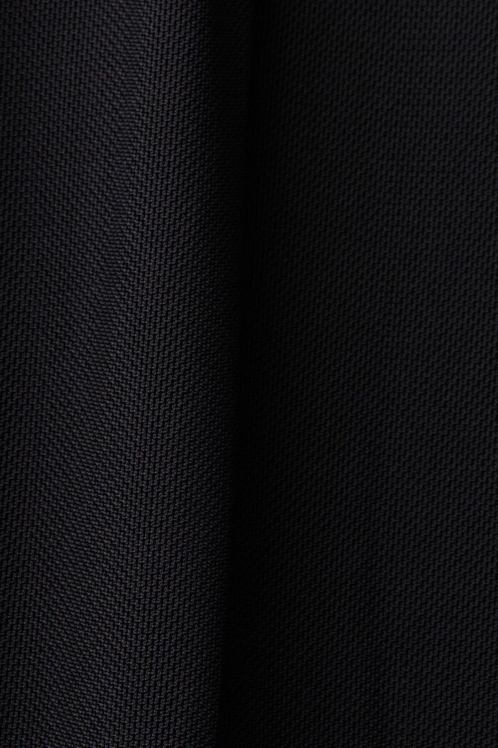 Mesh jurk met elastische taille, BLACK, detail image number 5