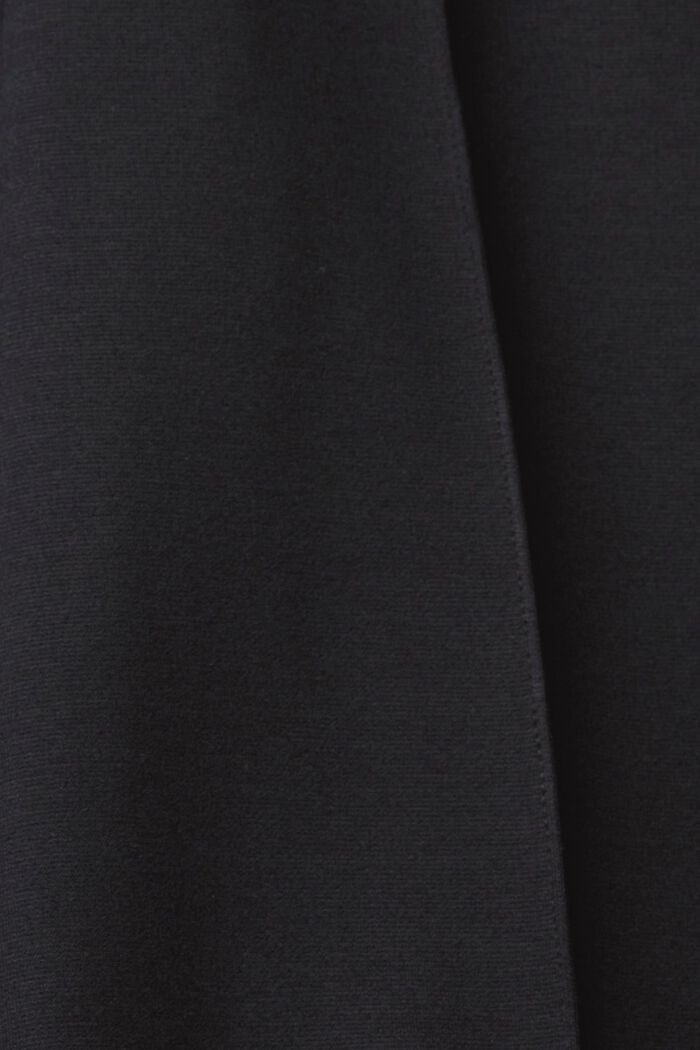 Pantalon feu de plancher à jambes larges en jersey, BLACK, detail image number 5