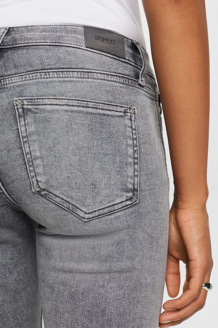 Skinny jeans met middelhoge taille, GREY MEDIUM WASHED, detail image number 4