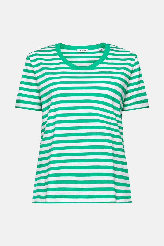 T-shirt van slubkatoen met ronde hals, GREEN, detail image number 5