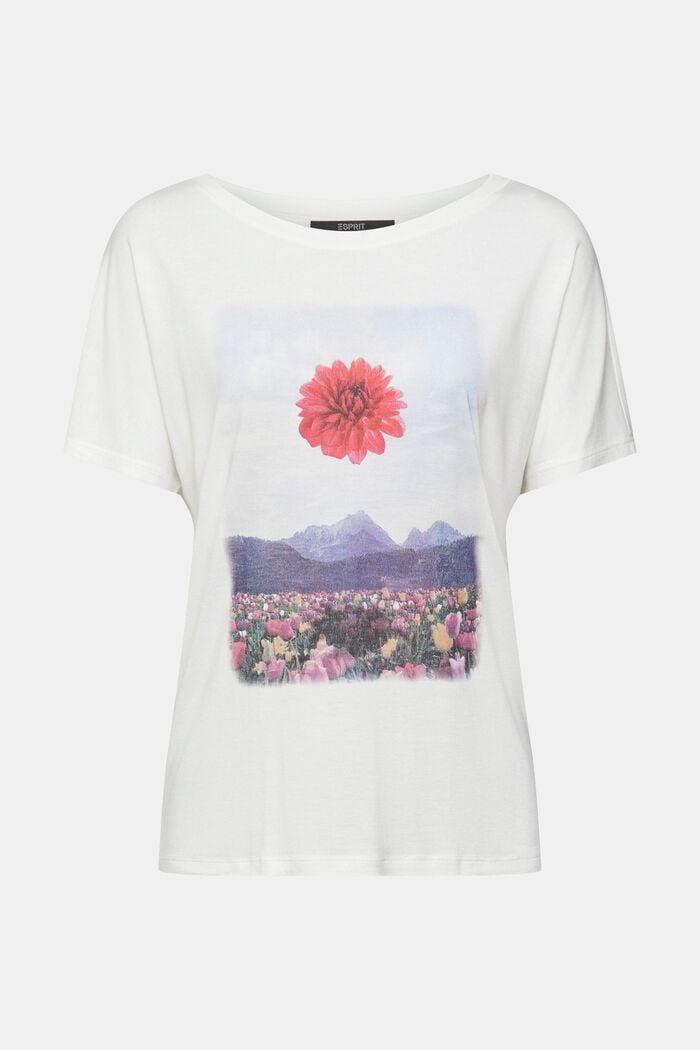 T-shirt à imprimé, LENZING™ ECOVERO™, NEW OFF WHITE, overview