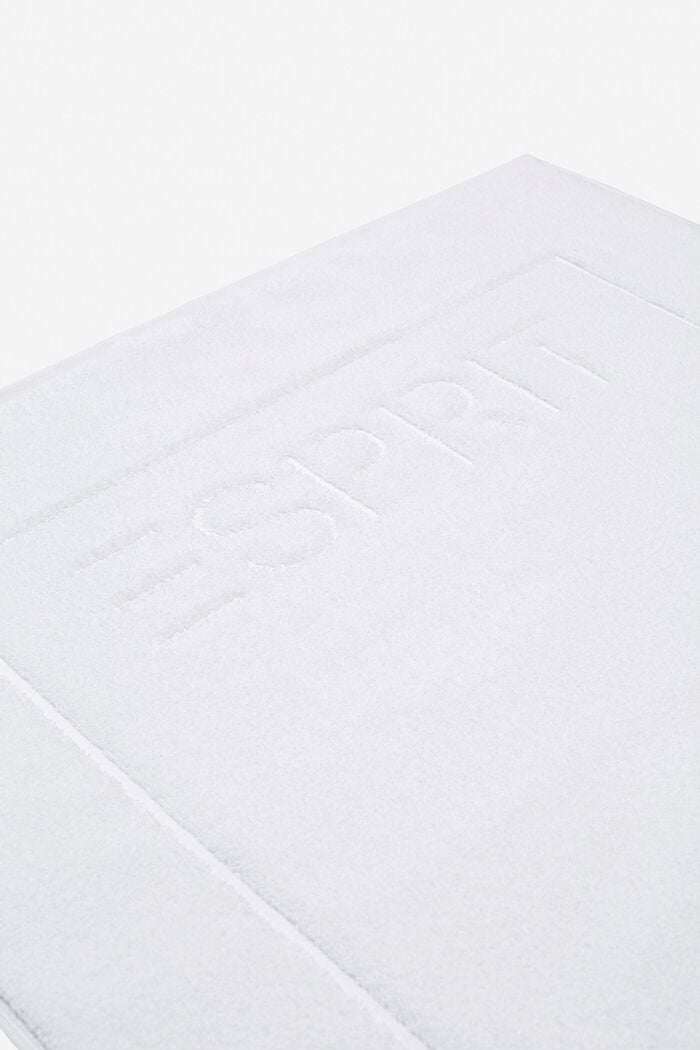Tapis de bain en tissu éponge 100 % coton, WHITE, detail image number 3