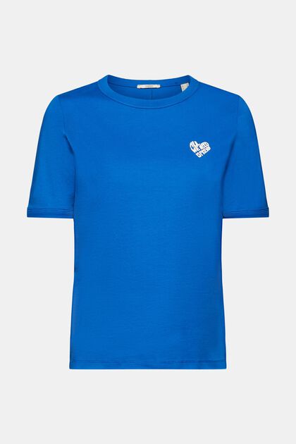 T-shirt en coton à logo en forme de cœur