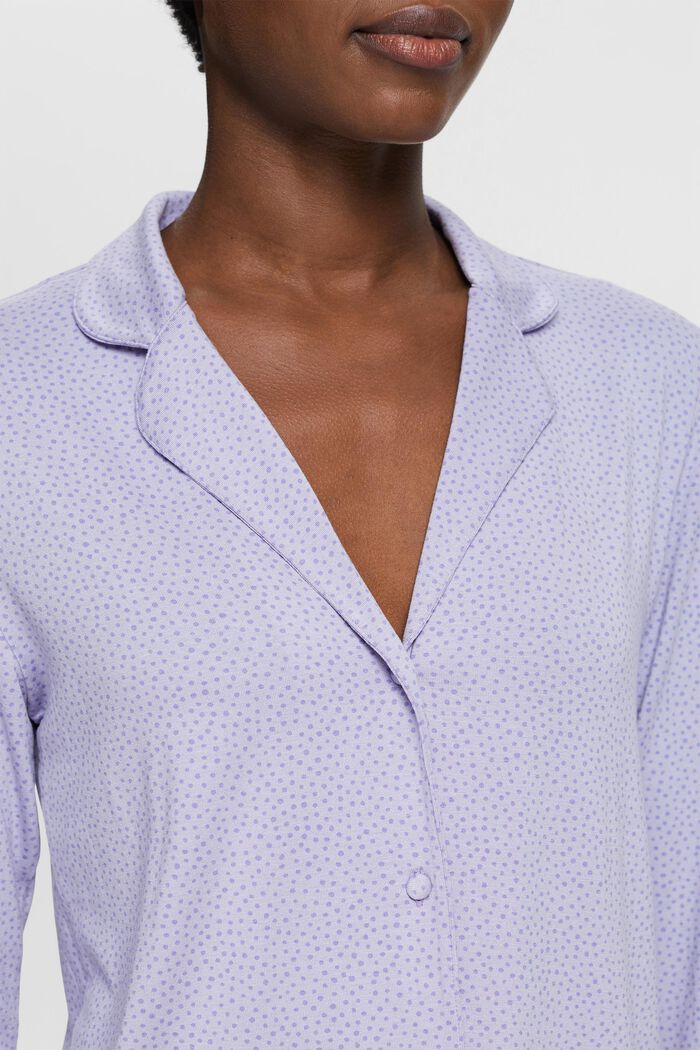 Pyjama à motif tacheté imprimé, LENZING™ ECOVERO™, LAVENDER, detail image number 1