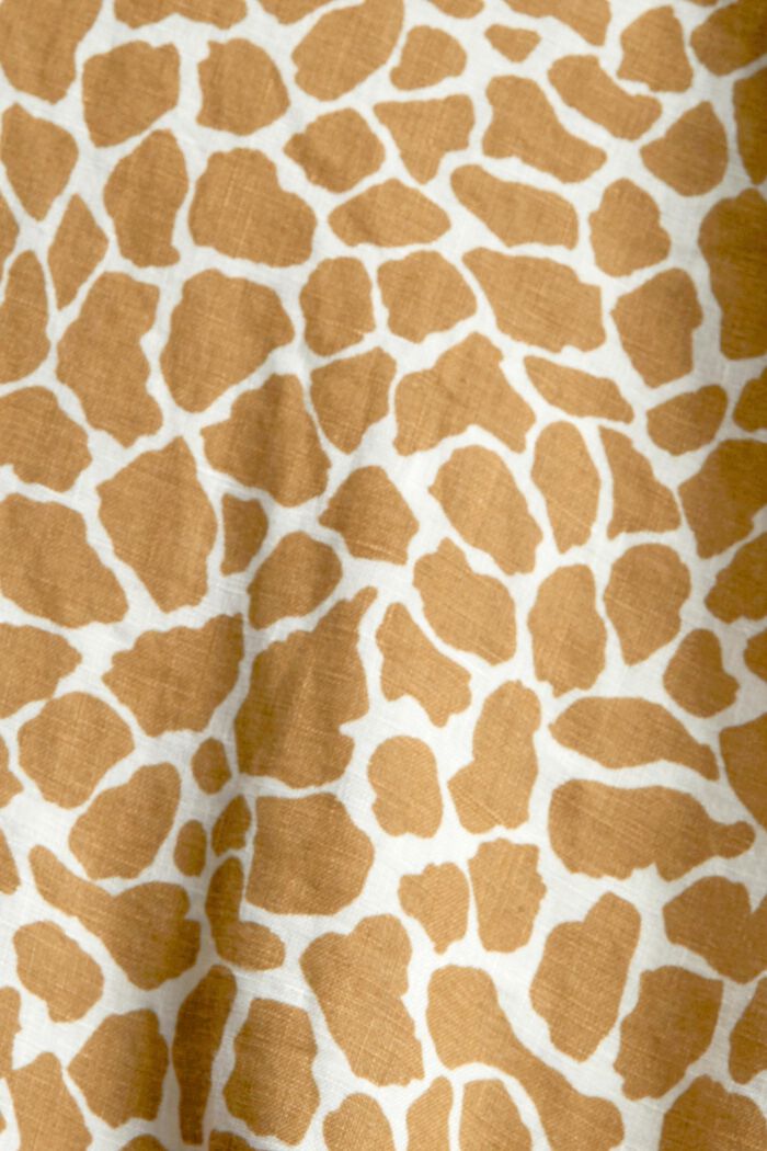 Linnen blouse met motief, OLIVE, detail image number 4