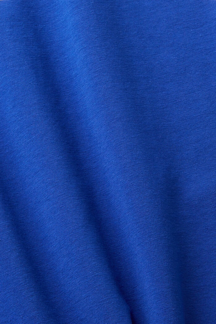 Sportief katoenen T-shirt, BRIGHT BLUE, detail image number 6