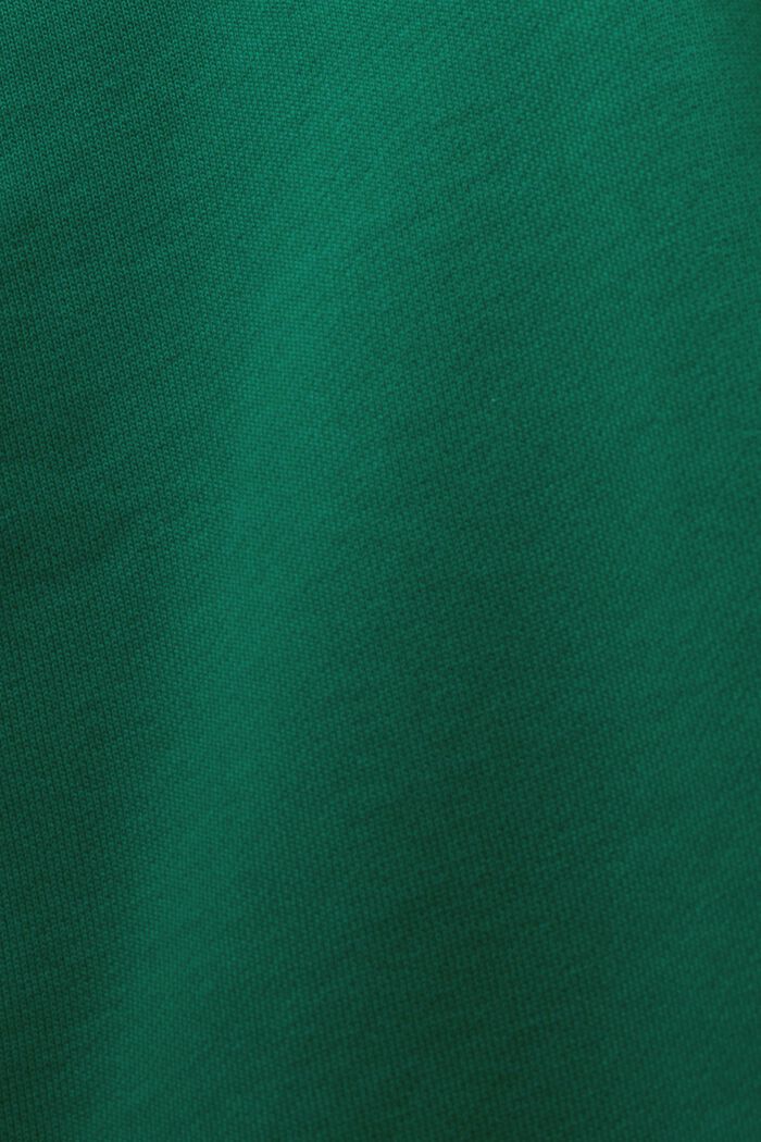 Sweat à capuche orné d’un logo brodé, coton biologique, DARK GREEN, detail image number 5