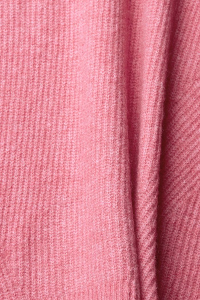 Gebreide trui van een wolmix, PINK, detail image number 1