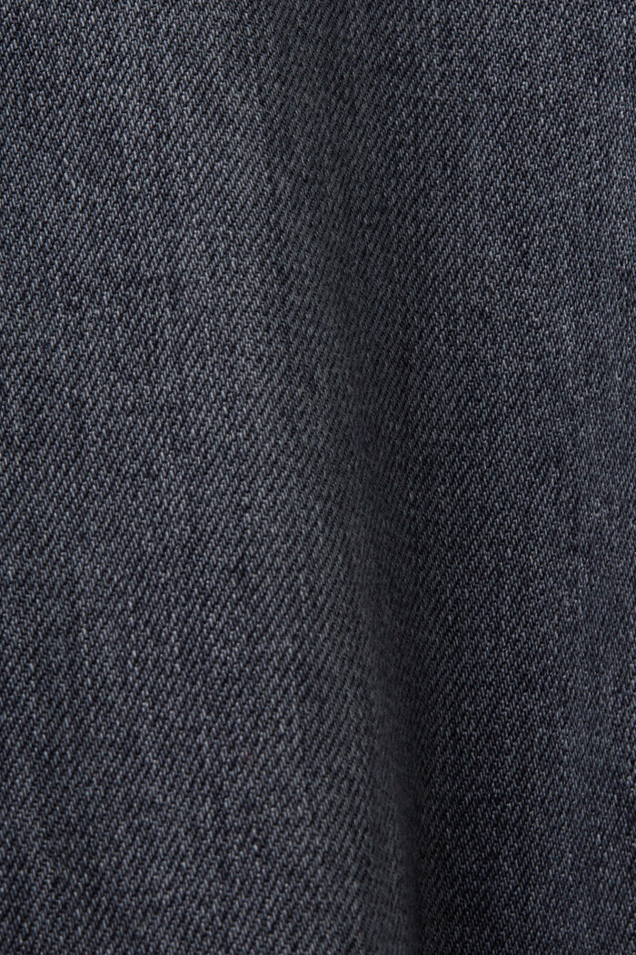 Jeans met wijde pijpen en hoge taille, BLACK MEDIUM WASHED, detail image number 6