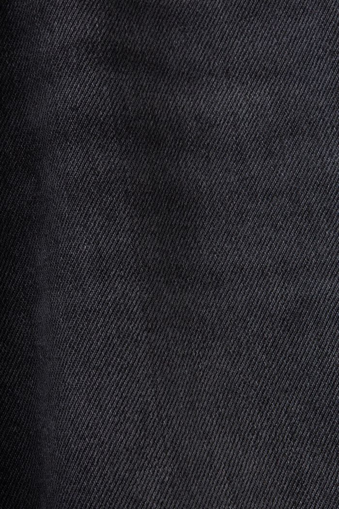 Straight jeans met retrolook en hoge taille, GREY DARK WASHED, detail image number 5