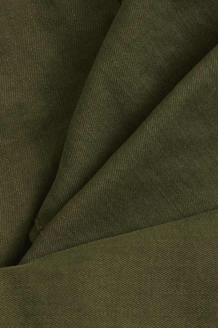 Pantalon stretch à teneur en coton biologique, KHAKI GREEN, detail image number 4