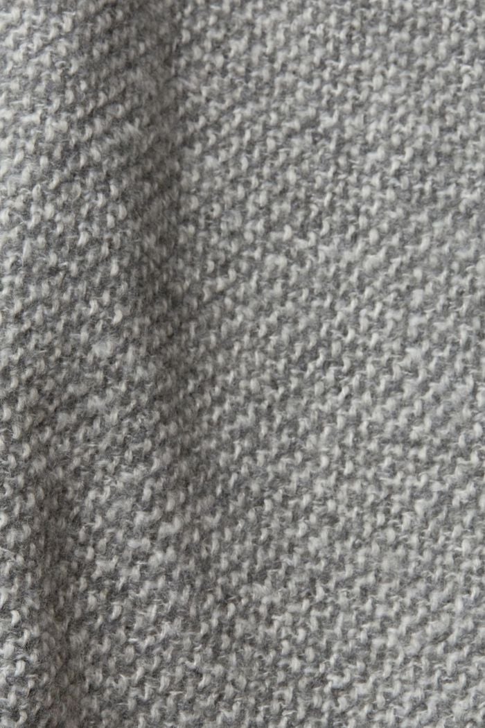 Manteau en laine mélangée bicolore, LIGHT GREY, detail image number 4