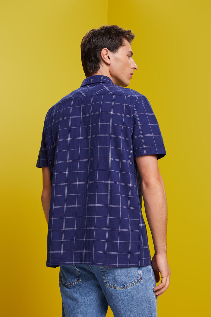 Overhemd met korte mouwen van 100% katoen, DARK BLUE, detail image number 3