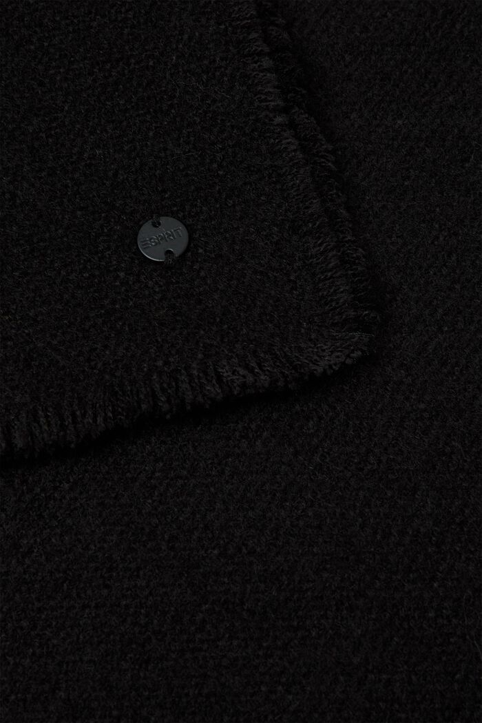 Oversized sjaal, BLACK, detail image number 1