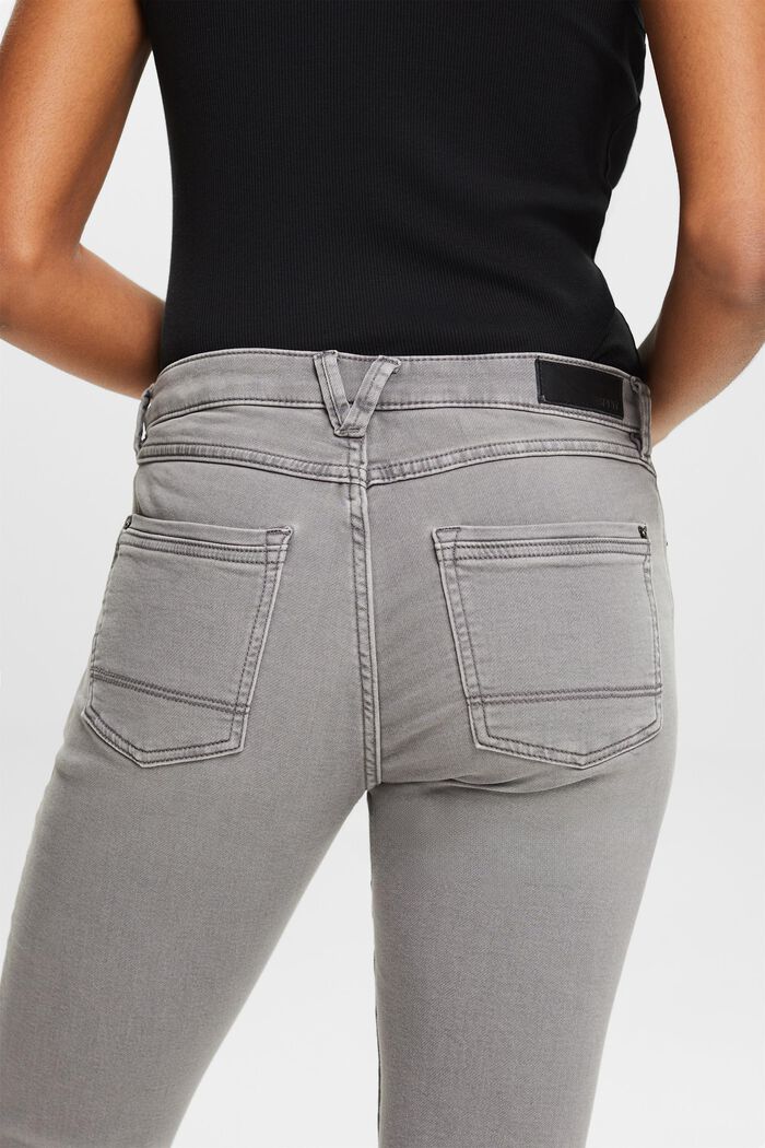 Jeans van een katoenmix met comfortabele stretch, GREY MEDIUM WASHED, detail image number 3