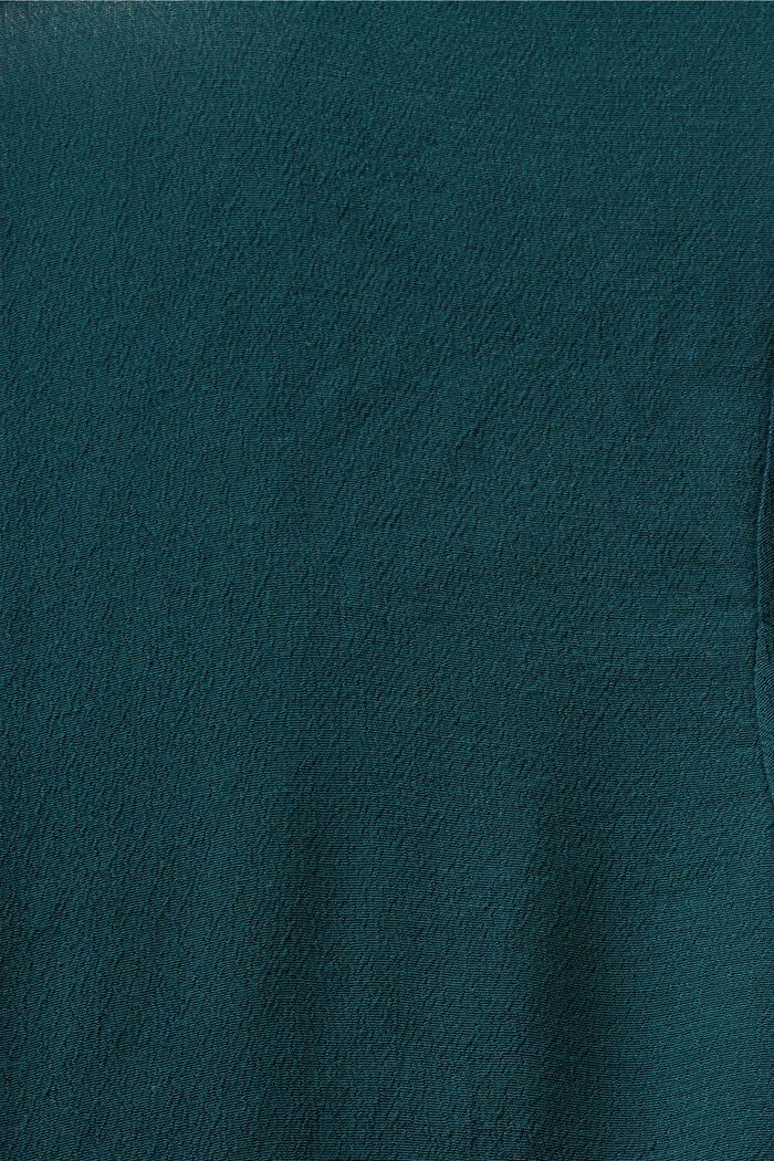 Chiffon mini-jurk met crinkles, EMERALD GREEN, detail image number 5