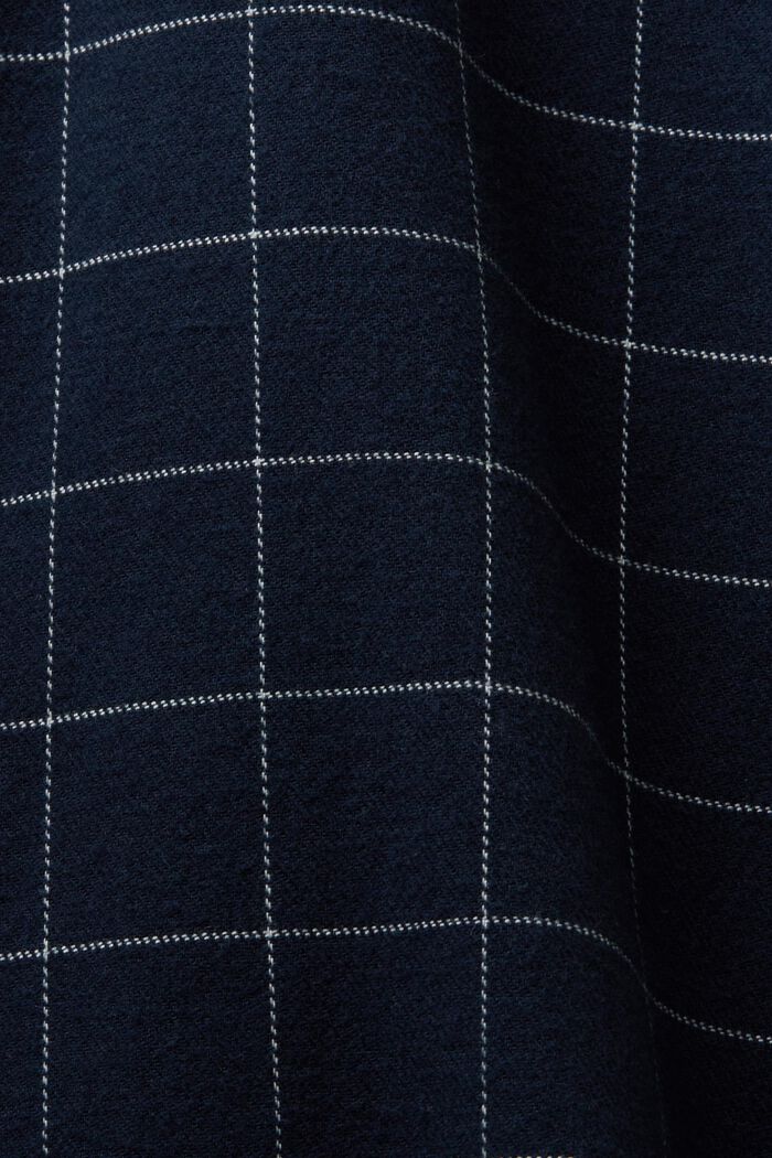 Geruit regular fit-overhemd van flanel, NAVY, detail image number 5