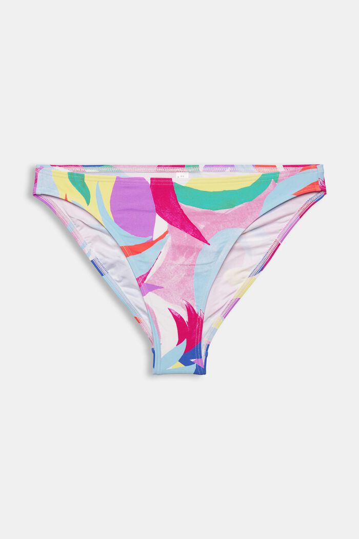 En matière recyclée : le slip de bikini à motif coloré