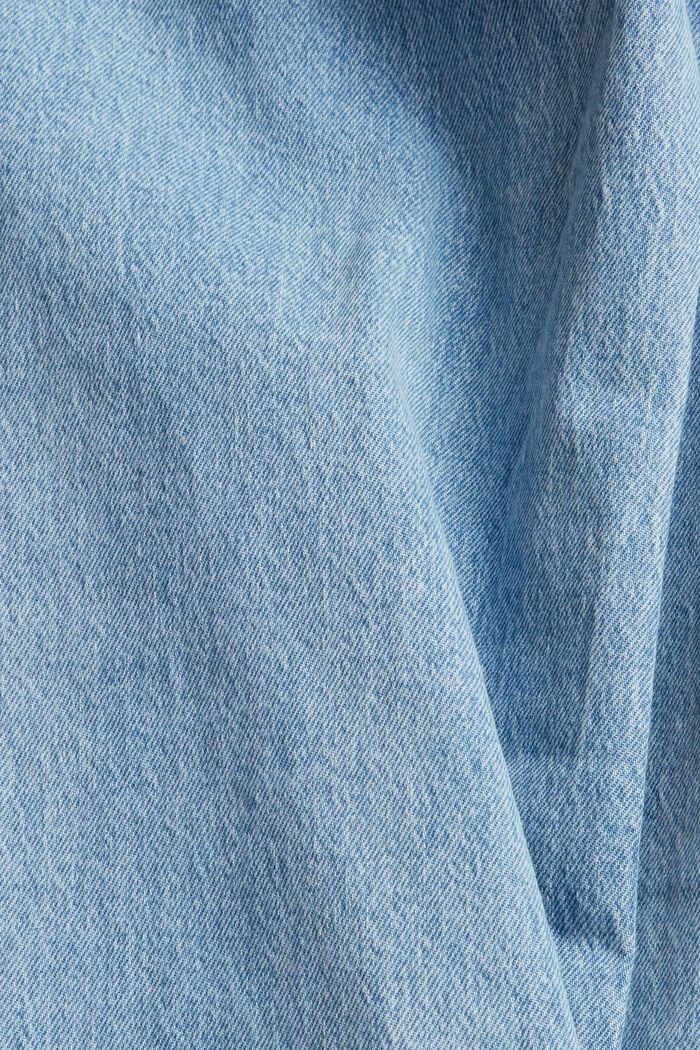 Wide leg jeans van organic cotton, BLUE LIGHT WASHED, detail image number 4