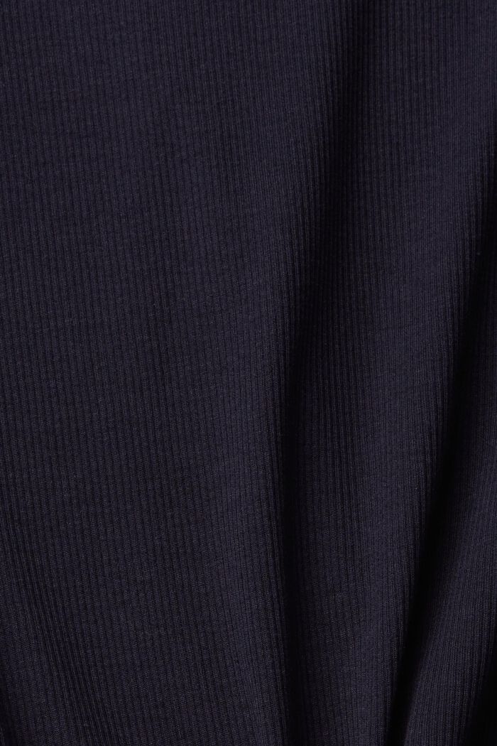 T-shirt à manches longues doté d’un col roulé côtelé, NAVY, detail image number 5