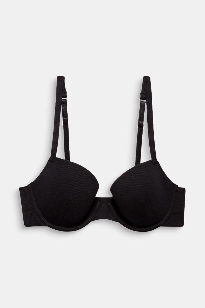 Bras with wire, BLACK, overview