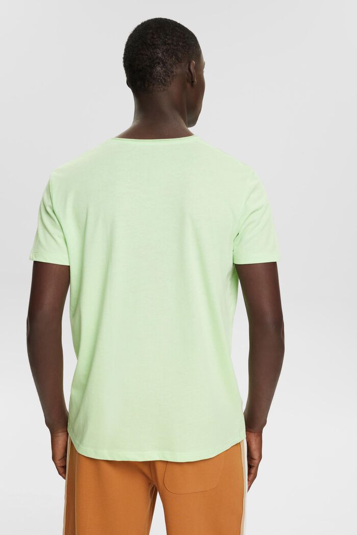 En matière recyclée : le t-shirt en jersey chiné, CITRUS GREEN, detail image number 3