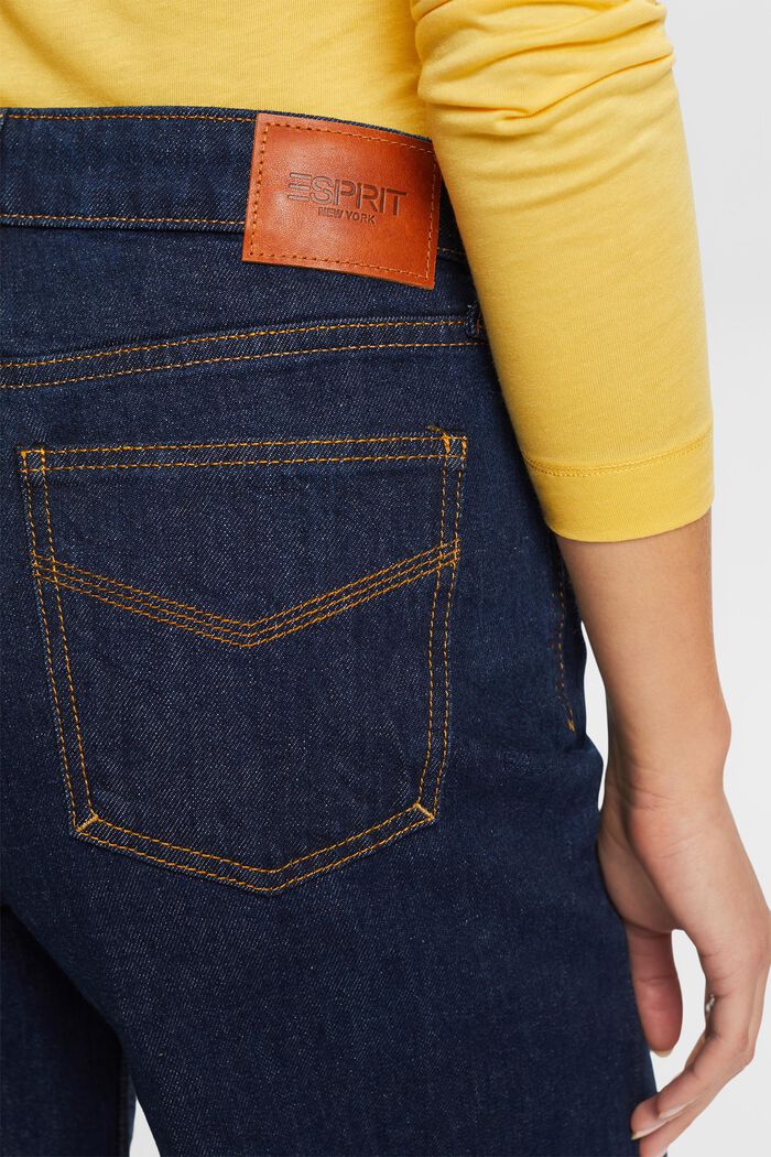 Retro jeans met hoge taille en wijde pijpen, BLUE RINSE, detail image number 2