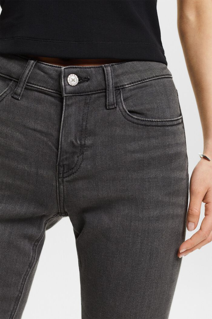 Slim fit-jeans met stretch, GREY MEDIUM WASHED, detail image number 4