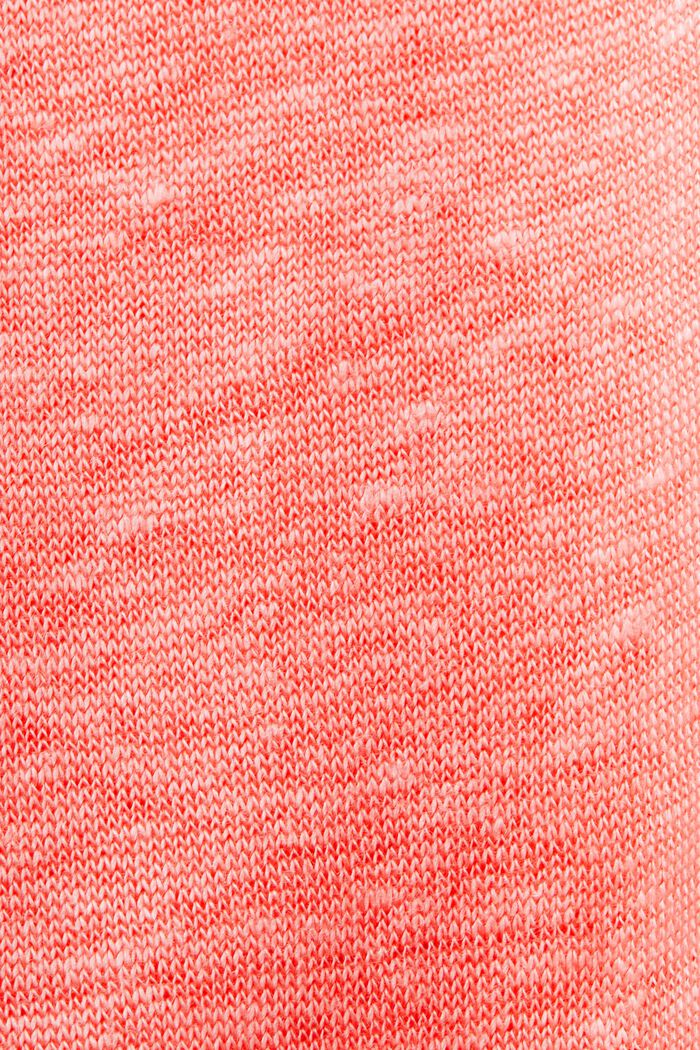 Débardeur en lin avec finitions en crochet, CORAL, detail image number 5