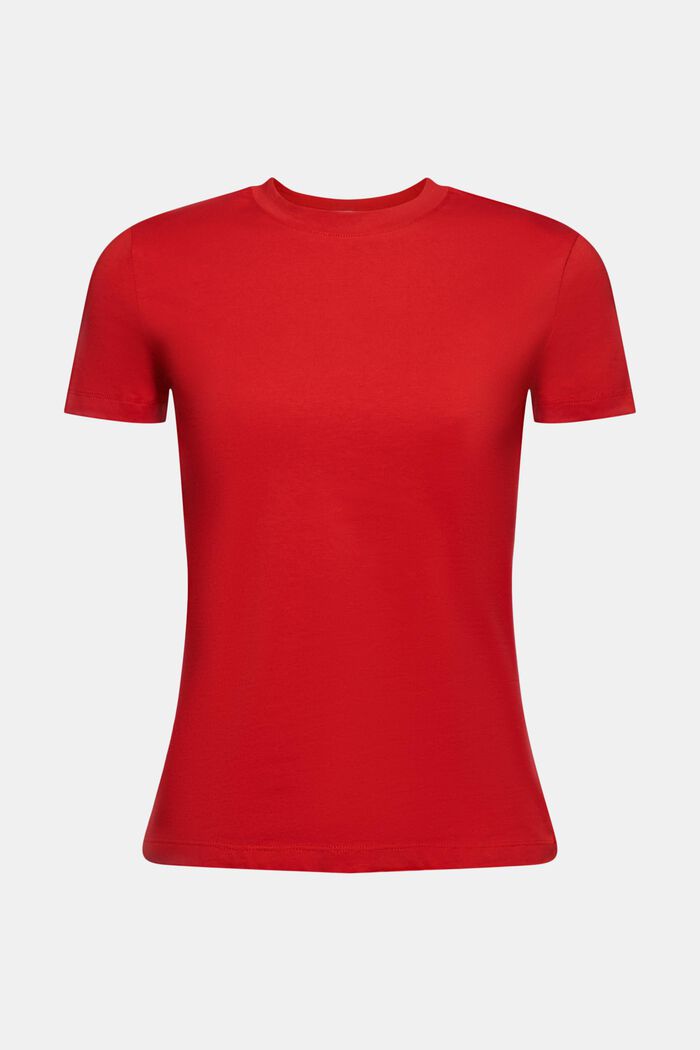 T-shirt met ronde hals, DARK RED, detail image number 6