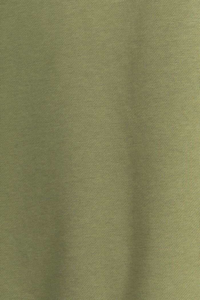 Uniseks hoodie van fleece met logo, OLIVE, detail image number 4