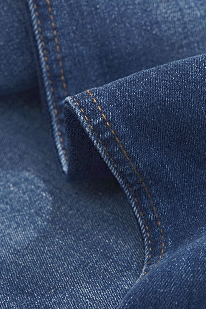 Jeans met veel stretch en biologisch katoen, BLUE DARK WASHED, detail image number 1