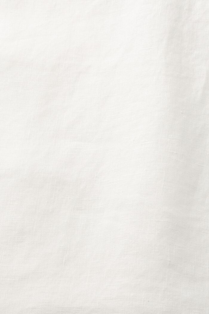 Geweven linnen blouse, OFF WHITE, detail image number 5
