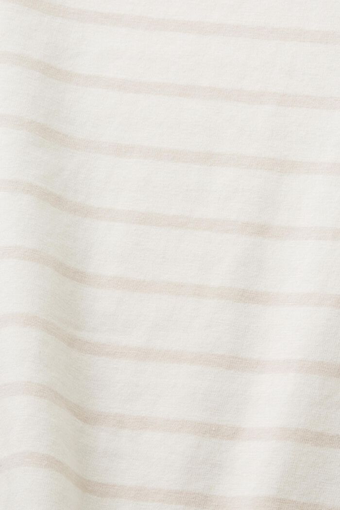 T-shirt rayé à col ras-du-cou, OFF WHITE, detail image number 5