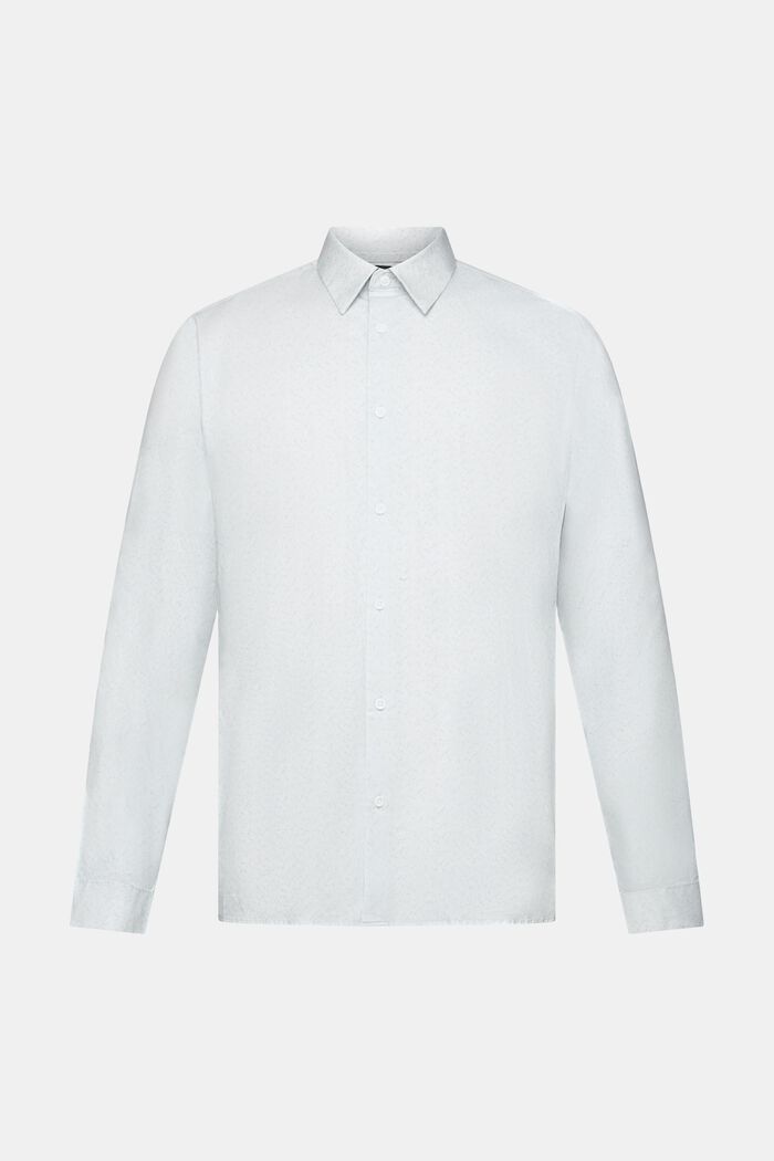 Chemise en coton à motif de coupe Slim Fit, WHITE, detail image number 7