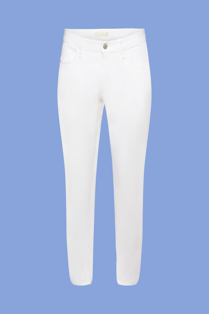 Witte jeans met stretch, WHITE, detail image number 7