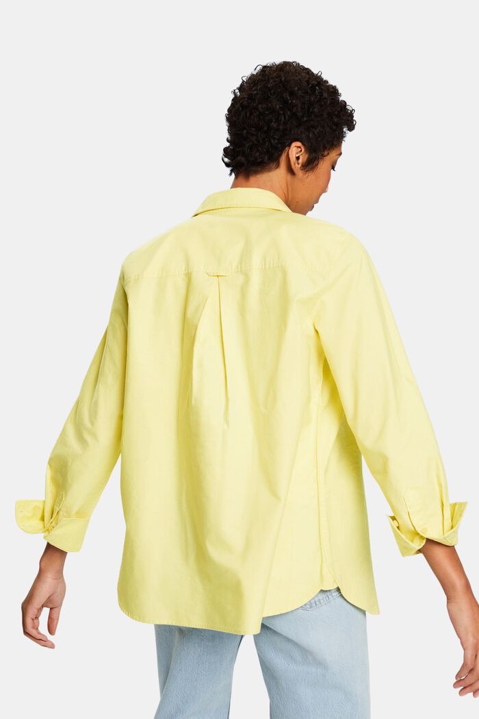 Oxford overhemdblouse, LIME YELLOW, detail image number 2
