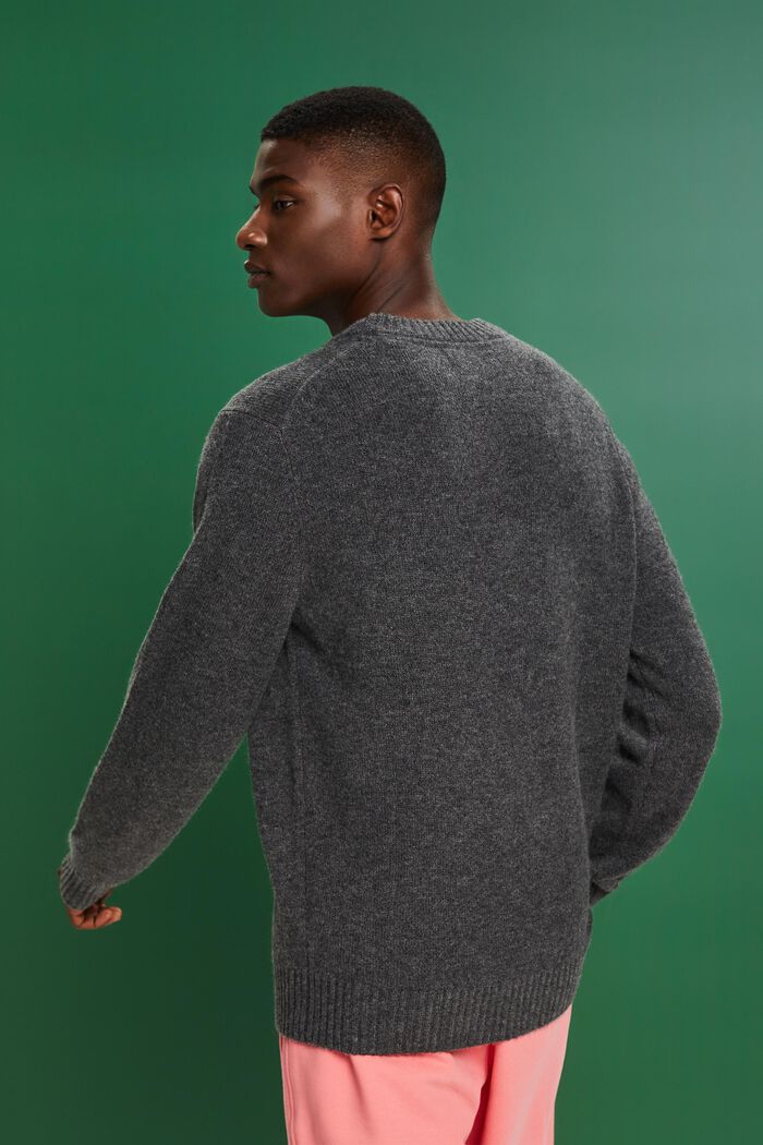 Pull-over en cachemire, ANTHRACITE, detail image number 3